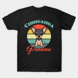 Chihuahua Grandma Dog puppy Lover Cute T-Shirt